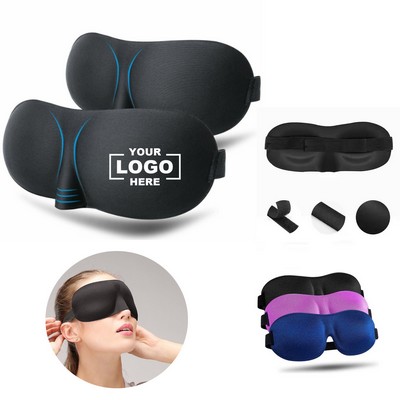 Advanced 3D Tailored Sleep Eye Mask for Travel and Relaxation