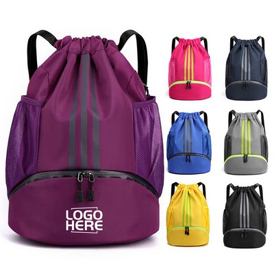 Nylon Waterproof Drawstring Backpack