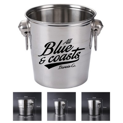 101oz Stainless Steel Double Handled Ice Bucket