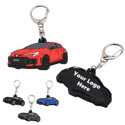 2.5"3-D Raised Shaped Soft PVC Keychains