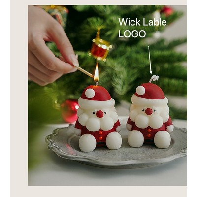 Santa Scented Candle Gift Handmade Christmas Candle