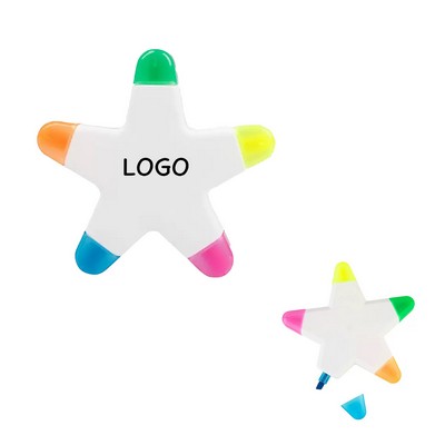 Five-in-one Star-shaped Highlighter