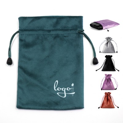 Velvet Drawstring Jewelry Pouch