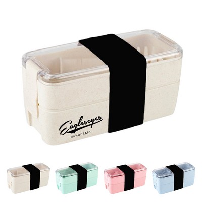2-Layer Wheat Straw Bento Box