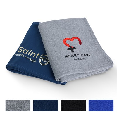 290GSM Embroidered Sweatshirt Throw Blanket 50" X 60"