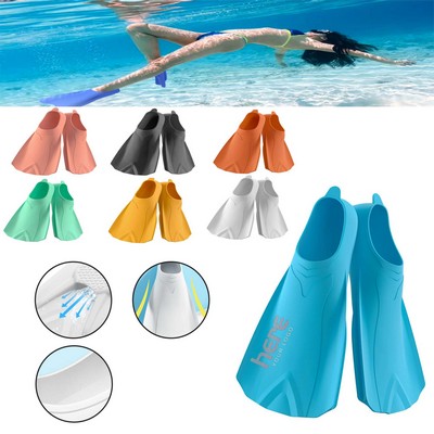 Silicone Swimming Fins, Training Short Flippers
