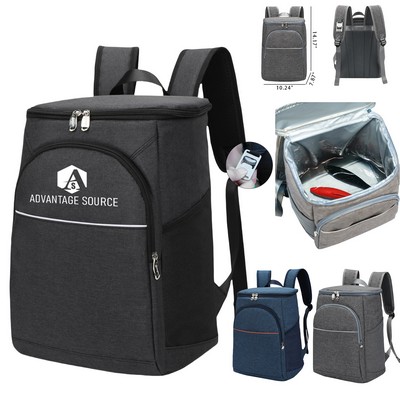 Outdoor Large Capacity Insulated Backpack Cooler W/ Bottle Opener