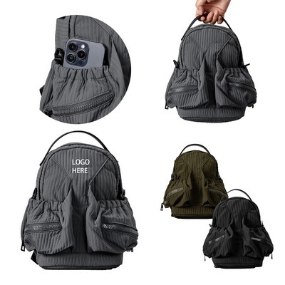 Quilted Puff Backpack For Women Casual Shoulder Bag