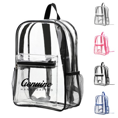 Waterproof PVC Plastic Clear Backpack