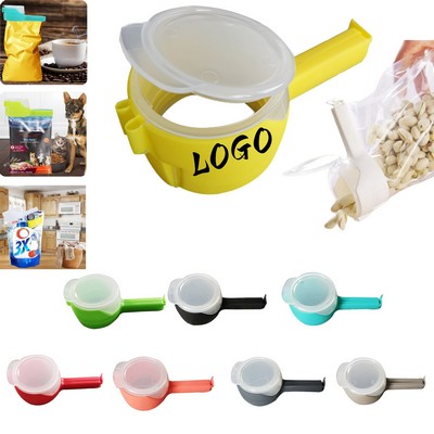 Portable Food Sealing Clips With Pouring Spouts