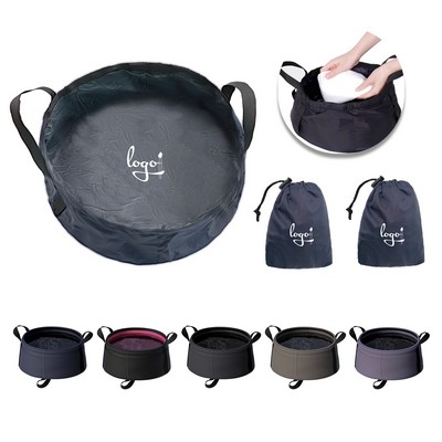 8.5L Outdoor Foldable Nylon Water Bucket