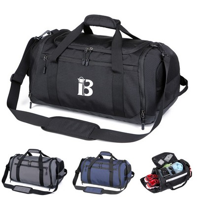 Wet Dry Separate Travel Bag w/ Shoes storage