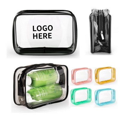 Compact Transparent PVC Cosmetic Tote