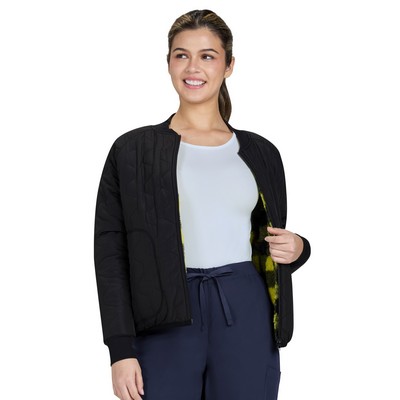 koi - Smiley World - Women's Four-Pocket Reversible Jacket