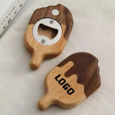Creative Ice-Cream-Shaped Magnetic Bottle Opener