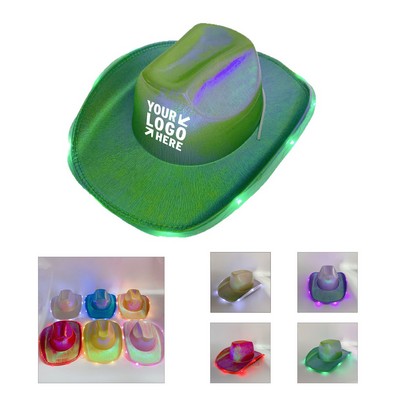 Light Up LED Western Cowboy Hat