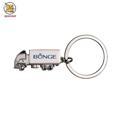 Freight liner Trucker Novelty Pickup Keychain Silver