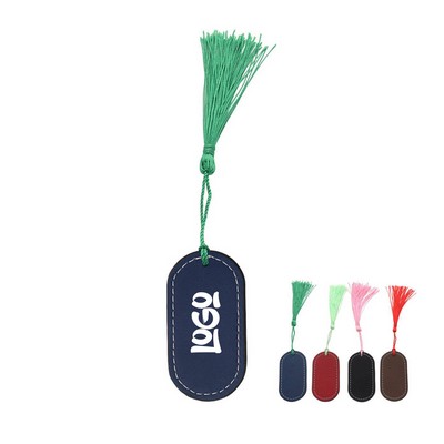 Tassel PU Leather Bookmark