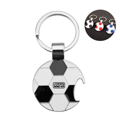 Football-Shaped Corkscrew Key Chain
