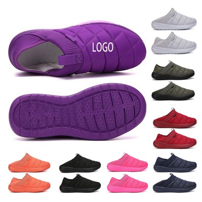 Men Womens Indoor Slippers House Shoes Plush Slip on Garden Outdoor Loafers