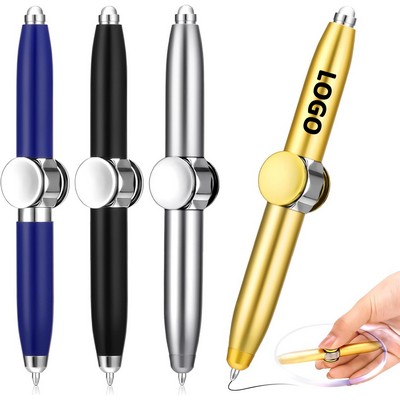 Multifunctional LED-lit Gyro Metal Neutral Pen