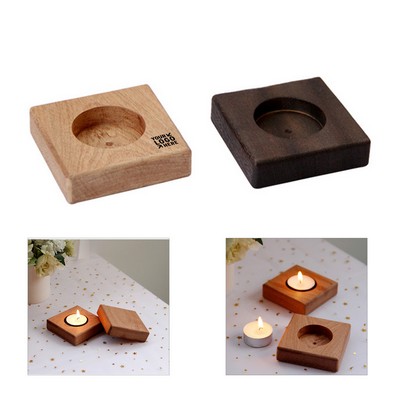 Wood Candle Holder