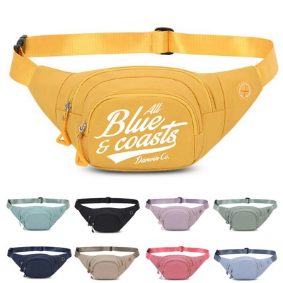 Versatile Water-Resistant Polyester Fanny Pack