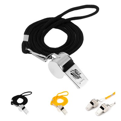 Sport Metal Whistle with Split-Ring