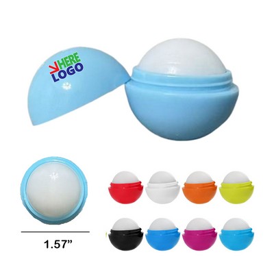 Round Vanilla flavor Lip Balm Ball