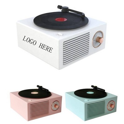Retro Vinly Record Player Style Wireless Speaker