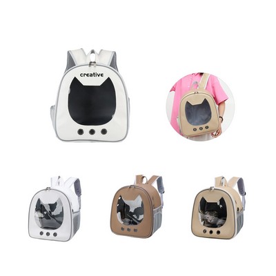 FurryTravel Cat Face Pet Backpack