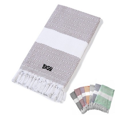 Travel Turkish Cotton Beach Towel Oversized Bath Blanket