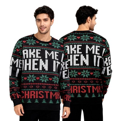 8oz Unisex Full Color Digital Print Crewneck Sweatshirt