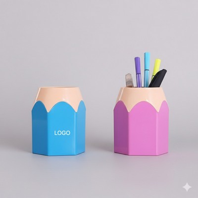 Creative Large Color Pencil Head Pen Holder Multi Functional Desktop Organizer