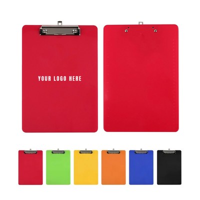 A4 Plastic Clipboards with Metal Clip
