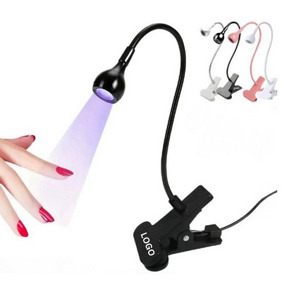 Gooseneck Clamp UV LED Gel Manicure Curing Lamp