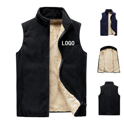 Winter Men Fleece Warm Vests