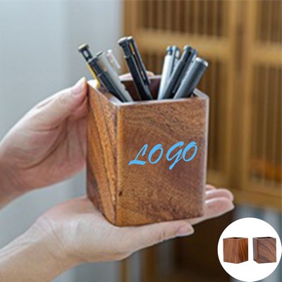 Creative Square Walnut Pen Holder