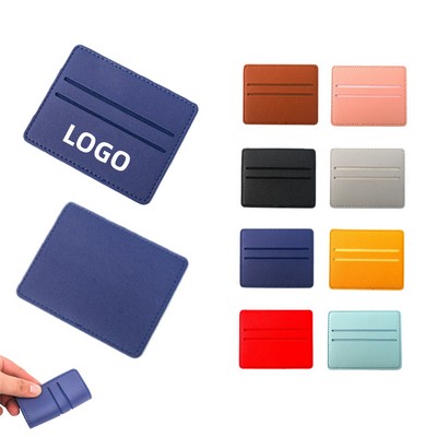 Multifunctional Ultra-Thin PU Leather Card Holder