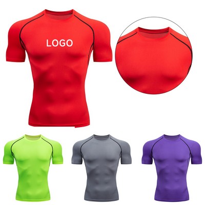 Quick Dry Short Sleeve Compression Shirt