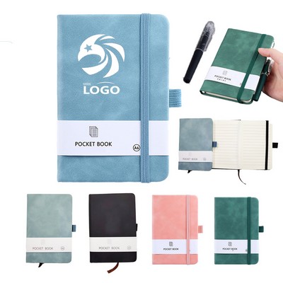 Mini Hardcover Pocket PU Leather Journal Notebook