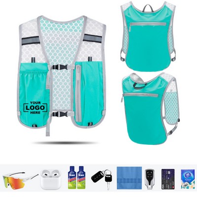 Running Hydration Vest Water Backpack Trail Marathon Hiking Pack
