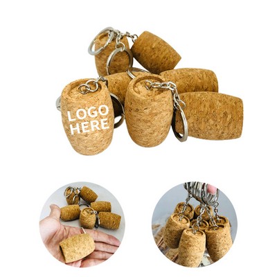 Cork Barrel Keyring
