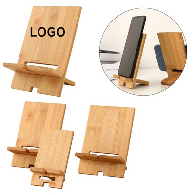 Bamboo Block Phone Stand