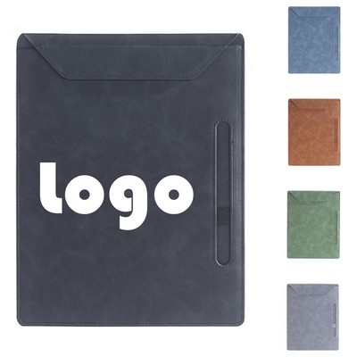 A4 Pastel PU Magnetic Writing Pad with Pen Holder