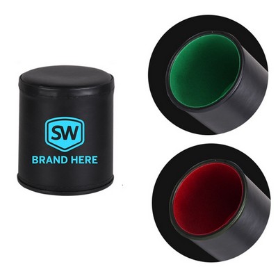 PU Leather Dice Cup