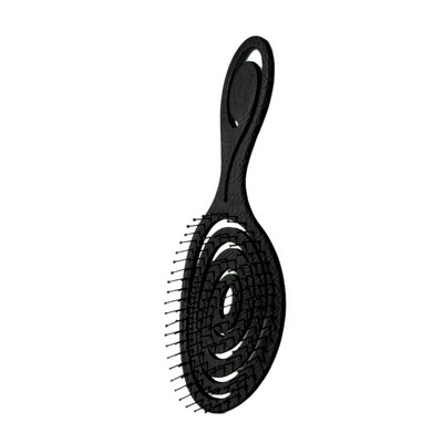 Vented Detangling Hairbrush for Wet and Dry Hair Portable Spiral Design Scalp Massage Comb