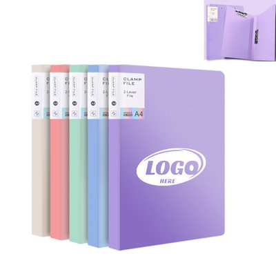 A4 Double Strong Clips File Folder