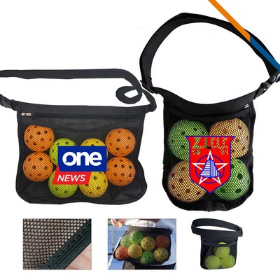Runzi Mesh Adjustable Pickleball Waist Bag