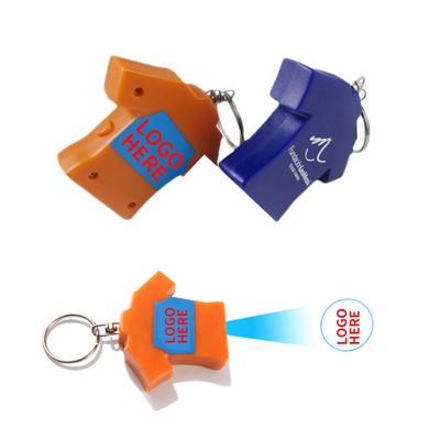 LED Shirt Projector Keychain